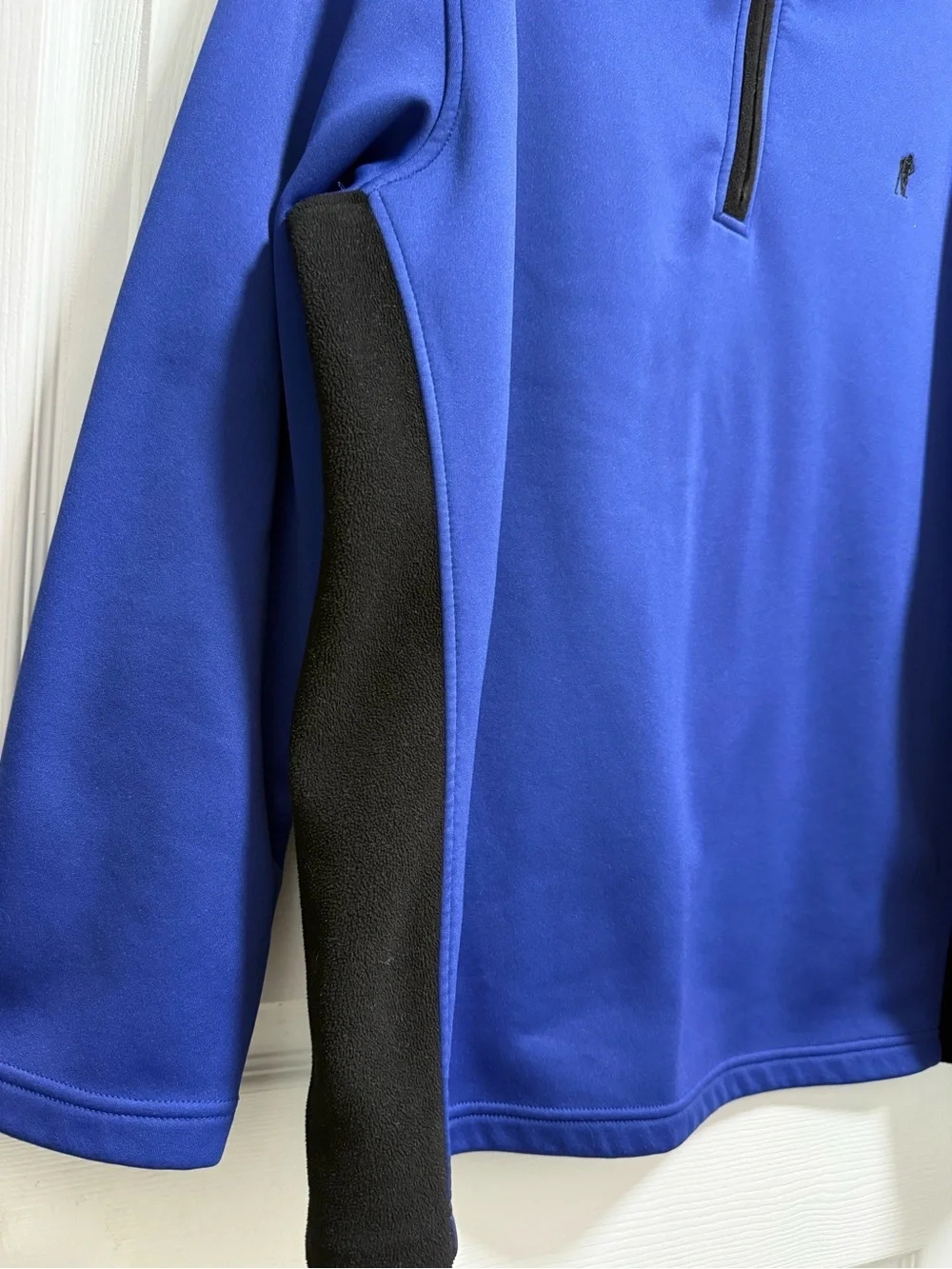 Men's  Payne Stewart Blue Quarter-Zip Pullover Sweater Performance Golf Layer XL
